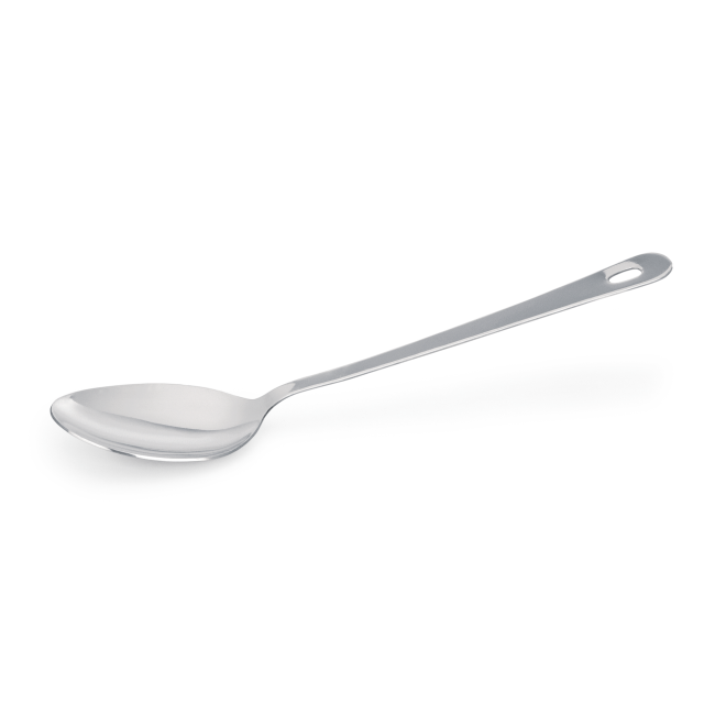 Иноксова лъжица за сервиране, 36см (основа - 9,5x6,5см), Kitchen Tool 2180 - WAS