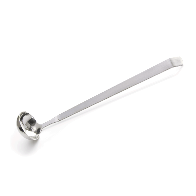 Иноксов черпап за сос с два улея, ф6,5см, 33см, Kitchen Tool 2160 - WAS