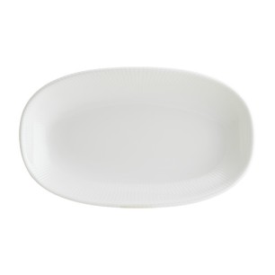 Порцеланова овална чиния 19x11см BONNA-IRIS WHITE-(IRS WH GRM 19OKY)(ß)