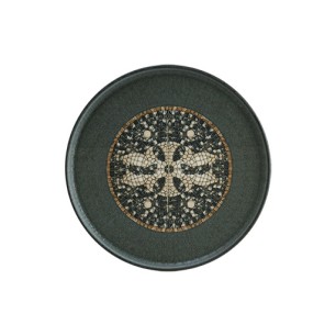 Порцеланова чиния 22см BONNA-MESOPOTAMIA MOSAIC ANTHRACITE-(S-MT-MZPMAHYG22DZ)