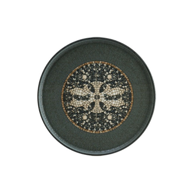 Порцеланова чиния 22см BONNA-MESOPOTAMIA MOSAIC ANTHRACITE-(S-MT-MZPMAHYG22DZ)
