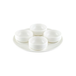 Комплект купички от 5 порцеланови части с подложна чиния BONNA-GOURMET-(GRM 05SST)