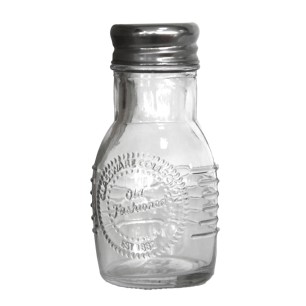 Стъклена солница  с метално капаче OLD FASHIONED- (212855) - Horecano