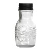 Стъклена солница  с метално черно  капаче  OLD FASHIONED-(212855-BL-LF) - Horecano