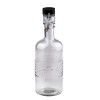 Стъклена бутилка с черен клипс 350мл OLD FASHIONED-(213802-BL-LF) - Horecano