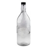 Стъклена бутилка с черен клипс 1л OLD FASHIONED-(213210-BL-LF) - Horecano