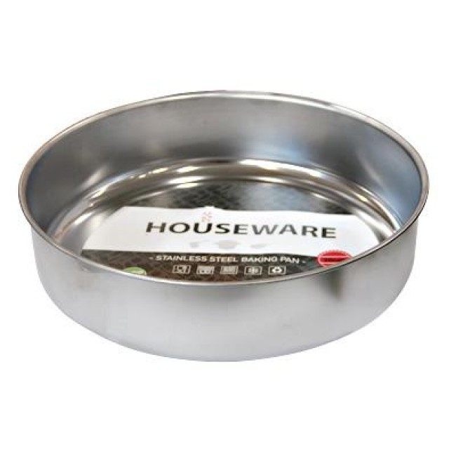 Тава - хром кръгла дълбока ф28x7.0см HOUSEWARE (31348) - Horecano