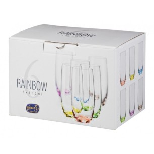 Стъклена чаша за безалкохолни напитки 350мл RAINBOW(25180)  - Crystalex