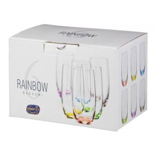 Стъклена чаша за безалкохолни напитки 350мл RAINBOW(25180)  - Crystalex