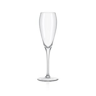 Стъклена чаша за вино / шампанско CHAMPAGNE 220мл BRAVISSIMO-(4GA35/220) - Crystalex