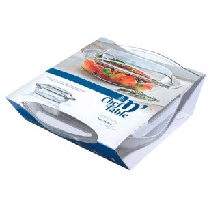Тенджера от огнеупорно стъкло правоъгълна 32x26xh10см VIDIVI-Chef n Table (68728M - C 1 M 4)