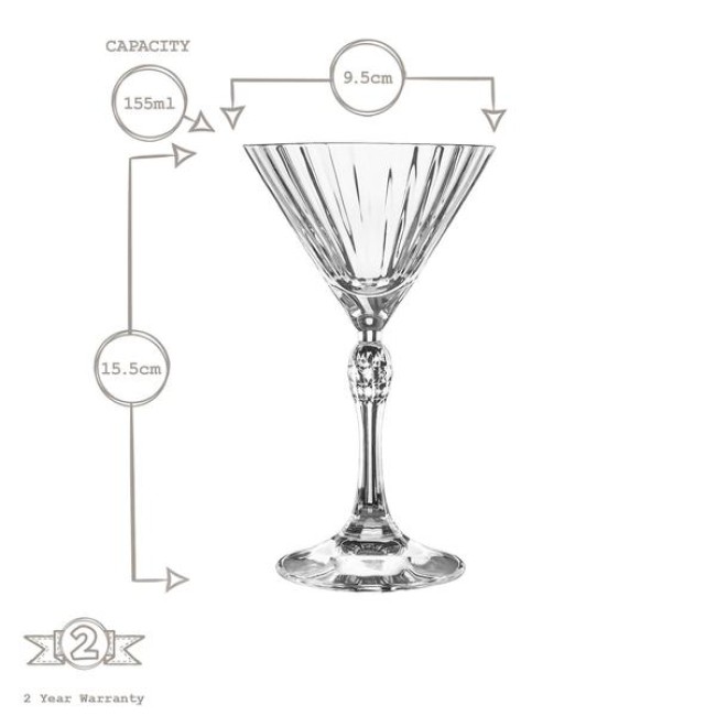 Стъклена чаша за коктейл "MARTINI SMALL" 155мл AMERICA \'20s-(1.22144) - Bormioli Rocco