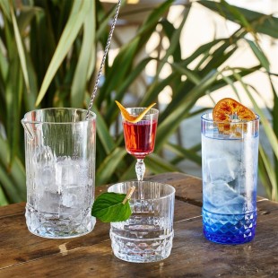 Стъклена смесителна чаша за коктейли / напитки "MIXING GLASS"  ф10,8см h16см 790мл AMERICA '20s-(1.22149) - Bormioli Rocco 