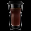 Стъклена двустенна термо чаша със силиконов капак 340мл DRINK&DESIGN-(12837/01) (RM 508) - Luigi Bormioli