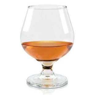 Стъклена чаша за коняк / алкохол "BRANDY" 340мл 8x8x12,5см CRISTAR-(5455AL) 
