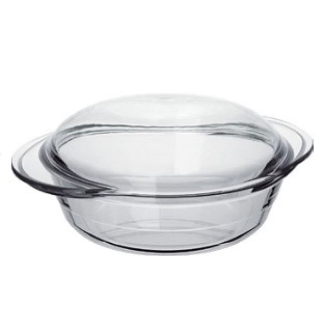 Ростер от огнеупорно стъкло с капак овален 1,5л 26x20,3xh10,5см FORNO-(6456) - Marinex