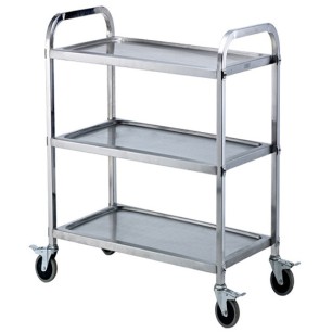 Метална количка на 3 нива малка 75x40x82.5cм (до 75кг) 079A(S) GX - Horecano