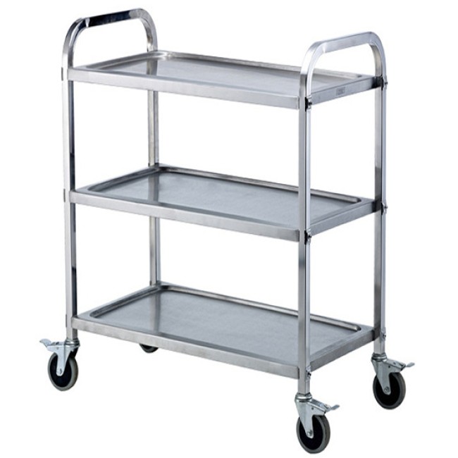 Метална количка на 3 нива малка 75x40x82.5cм (до 75кг) 079A(S) GX - Horecano