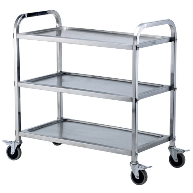Метална количка 3 нива голяма 85x45x89cм до 100кг (15/16кг на етаж) 079B(L) GX - Horecano