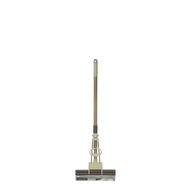 Двоен моп с гъба и телескопична подвижна дръжка 125x27см BABADO-CREAM-(KD-16-P04-C)
