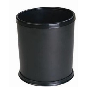 Кош хотелиерски с подвижен ринг за торбичка черен 24x24x26cм. 024E GX - Horecano
