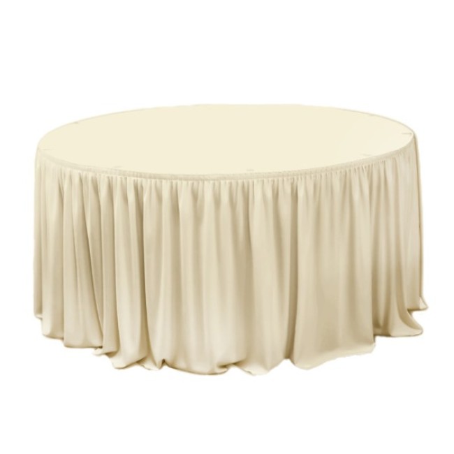 Драперия за маса ф152xh74см IVORY L4,77м (HC-16143) - Horecano