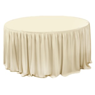 Драперия за маса ф180xh74см IVORY L5,65м (HC-16146) - Horecano