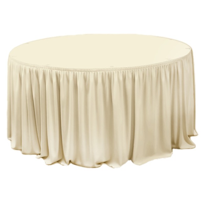 Драперия за маса ф180xh74см IVORY L5,65м (HC-16146) - Horecano