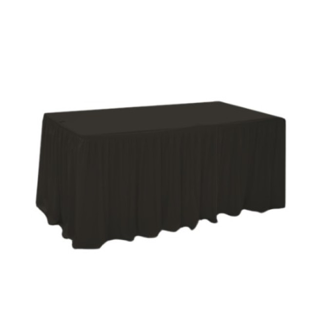 Драперия за маса 152x76xh74см черна L4,56м (HC-16210) - Horecano