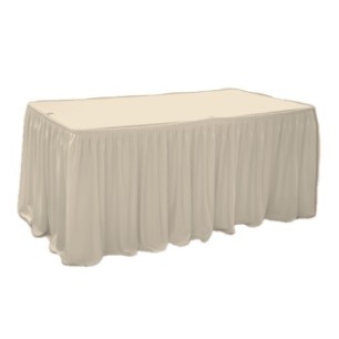 Драперия за маса 180x76xh74см IVORY L5,14м (HC-16212) - Horecano