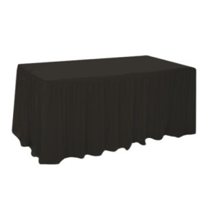 Драперия за маса 180x76xh74см черна L5,14м (HC-16215) - Horecano