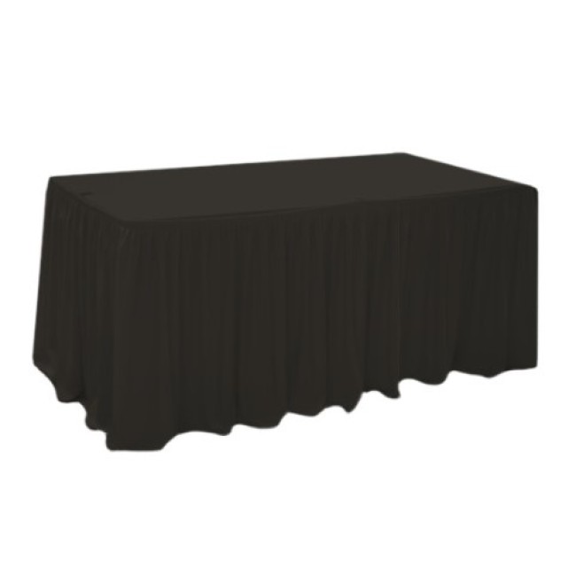 Драперия за маса 180x76xh74см черна L5,14м (HC-16215) - Horecano