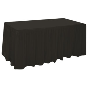 Драперия за маса 244x76xh76см черна L6,40м (HC-16218) - Horecano