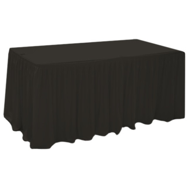Драперия за маса 244x76xh76см черна L6,40м (HC-16218) - Horecano