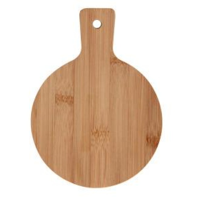Бамбукова кръгла дъска с дръжка 19x14x0.7см (BW1052S)  - Horecano