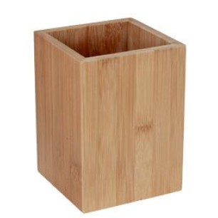 Бамбукова стойка за прибори 11x11xh15см (U301) - Horecano