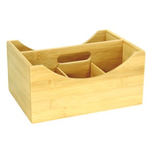 Бамбукова стойка с четири разделения 25x18x12см (U305) - Horecano
