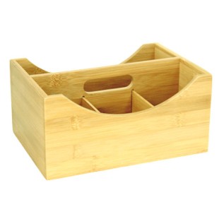 Бамбукова стойка с четири разделения 25x18x12см (U305) - Horecano