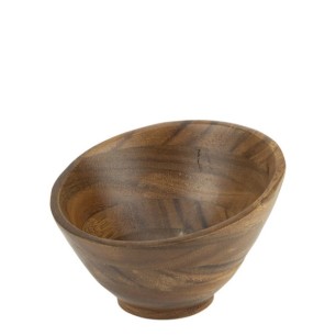 Дървена купа скосена ф18,5xh12,2см ACACIA (3041717) - Horecano