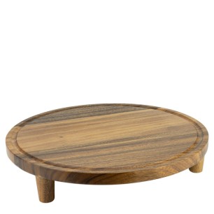 Дървена дъска за презентация с крачета кръгла ф40xh7,5см ACACIA (3041320) - Horecano