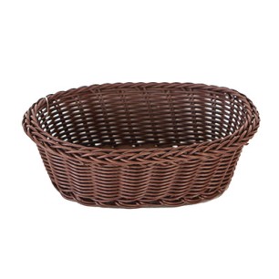 Панер водоустойчив  PVC елипса кафяв 21x16x7 см (VH03B) (M) - Horecano