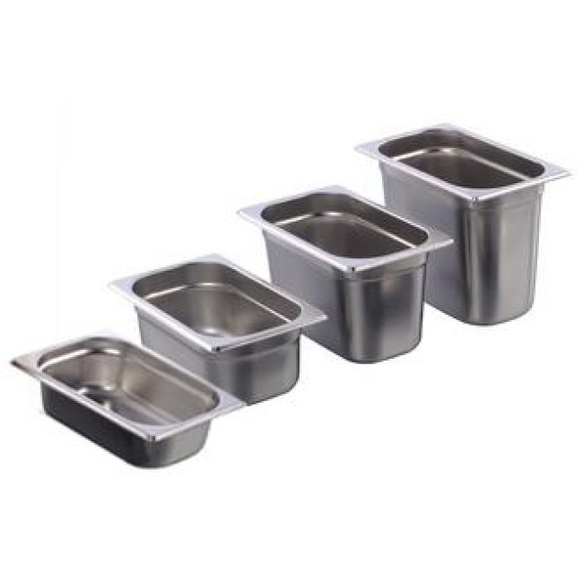 Иноксов гастронорм 1/4 GN h65мм 265х162мм 14/1 GF-(GF-14065) - Horecano