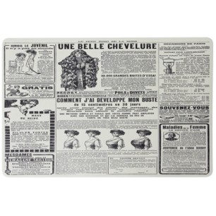 Полипропиленова подложка  за хранене VINTAGE NEWSPAPER 43,5x28,5см HORECANO-(PPCO-27785D)