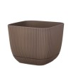 Пластмасова саксия, квадратна, №2, 11x11xh9,5см, 670мл, terra HOME-(G-382-T) - Horecano