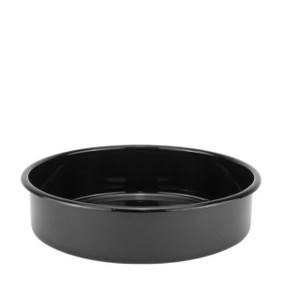 Емайлирана тава ф32xh8см 6,3л черна Н-(I1518/4black) - Horecano