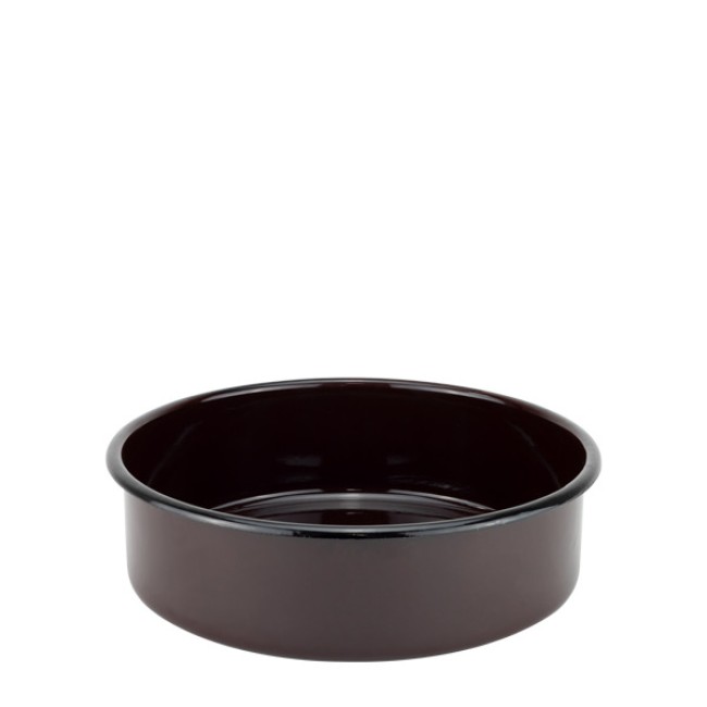 Емайлирана тава ф26xh8см 3,8л кафява Н-(I1513/4brown) - Horecano
