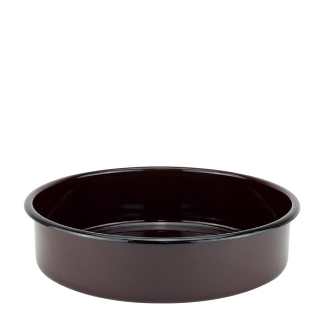 Емайлирана тава ф32xh8см 6,3л кафява Н-(I1518/4brown) - Horecano
