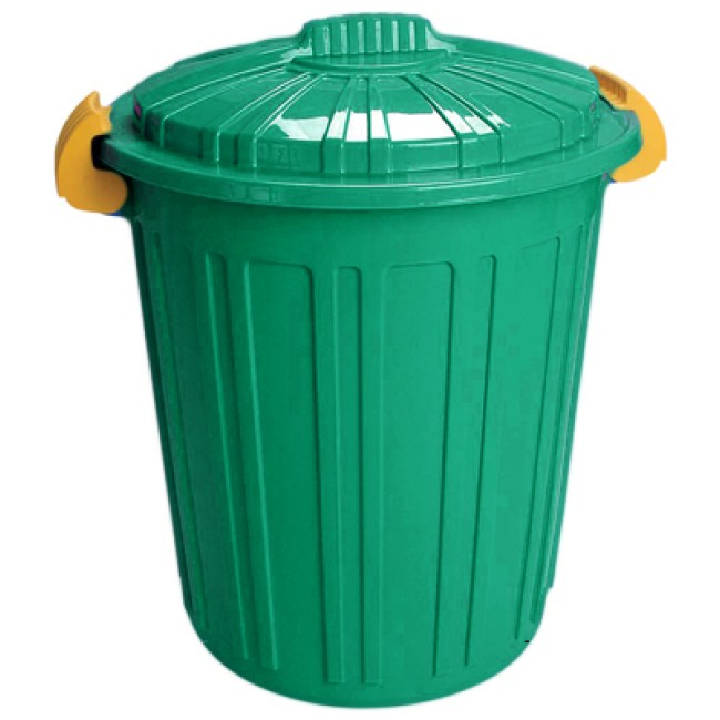 Пластмасов кош за отпадъци N-5 -73л. 45х52см. зелен (CK-420) - Irak Plastik