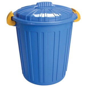 Пластмасов кош за отпадъци N-5 -73л. 45х52см. син (CK-420) - Irak Plastik