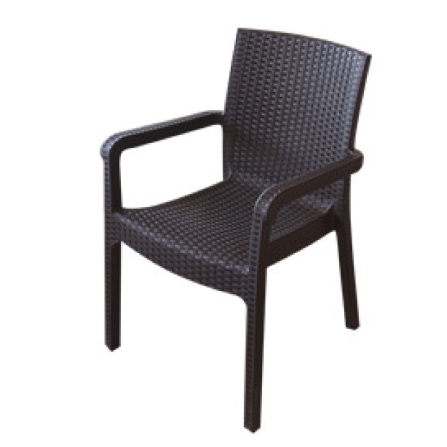 Ратанов стол кафяв 57х57х87 - PVC MARKIZ (HK-700)
